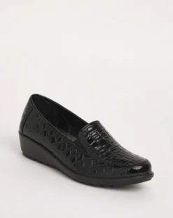 Cushion Walk Twin Gusset Loafers Wide E Fit