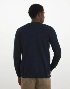 Dark Navy Cotton Cardigan