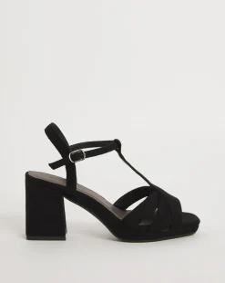 Donna T Bar Platform Sandal Extra Wide EEE Fit
