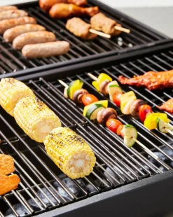 Double Oil Drum Charcoal BBQ