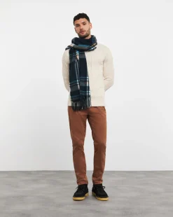 Ecru Cable Knit Crew Neck