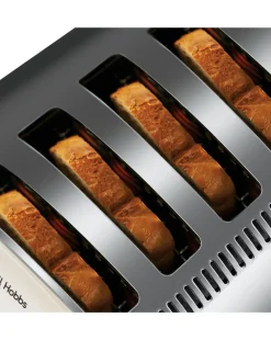 Emma Bridgewater 25780 Rise and Shine Stainless Steel 4 Slice Toaster