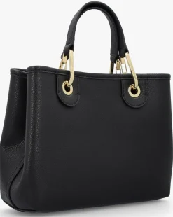 Emporio Armani Myea Black Shopper Bag With Pouch