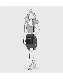 Enrico Benetti Janice Single Handle Glossy Nylon Shoulderbag