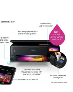 Epson EcoTank ET-8550 A3 Multifunction Wi-Fi Inkjet Printer
