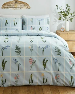 Esther Botanical Illustration Floral Duvet Set