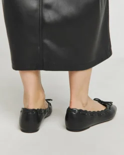 Euphoria Scalloped Edge Ballerinas Extra Wide EEE Fit