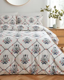 Evelyn Floral Tile Duevt Cover Set