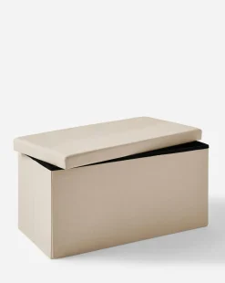 Fabric Foldable Storage Ottoman