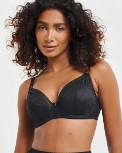 Fantasie Fusion Lace Plunge Wired Bra Black