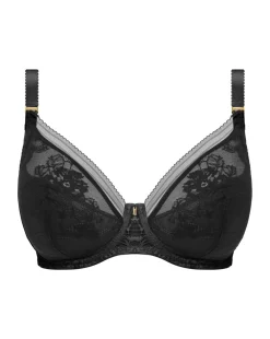 Fantasie Fusion Lace Plunge Wired Bra Black