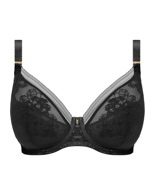 Fantasie Fusion Lace Plunge Wired Bra Black