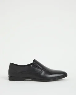 Formal Leather Slip On Wide