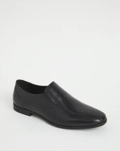 Formal Leather Slip On Wide