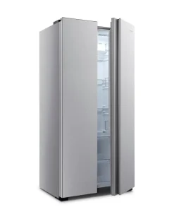 Fridgemaster MS83430ES 80cm American Fridge Freezer - Silver