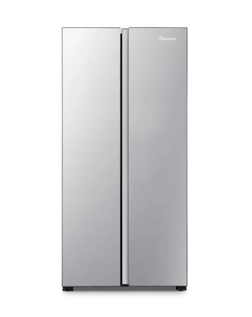 Fridgemaster MS83430ES 80cm American Fridge Freezer - Silver