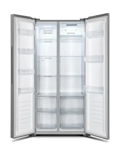 Fridgemaster MS83430ES 80cm American Fridge Freezer - Silver