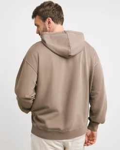 Garment Dyed Relax Fit Overhead Hoodie