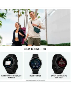 Garmin Vivoactive 6 AMOLED 42mm Smart Watch - Black