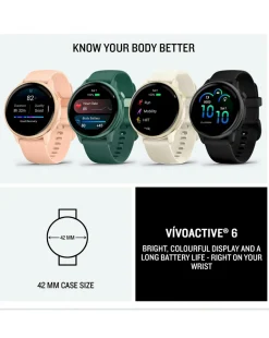 Garmin Vivoactive 6 AMOLED 42mm Smart Watch - Black