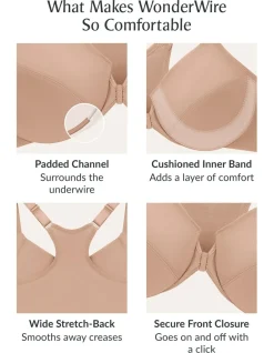 Glamorise Plus Size Front Fastening WonderWire Bra 1247