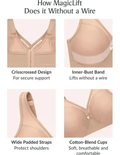 Glamorise Plus Size MagicLift Active Support Bra 1005