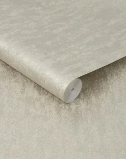 Gold Molten Crushed Velvet Textured Metallic Wallpaper