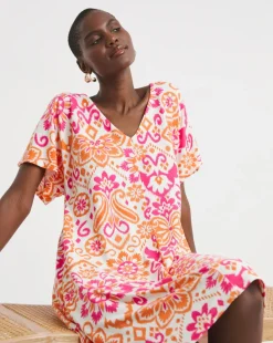 Great Value V Neck T-Shirt Dress