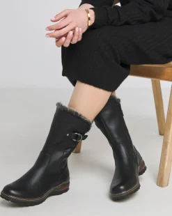 Heavenly Feet Bramble Warm Lined Buckle Boots Extra Wide EEE Fit