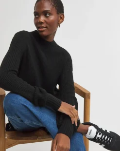 High Neck Ribbed Tunic