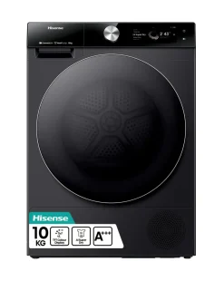 Hisense 7 Series DH7S107BB 10kg Heat Pump Tumble Dryer - Black