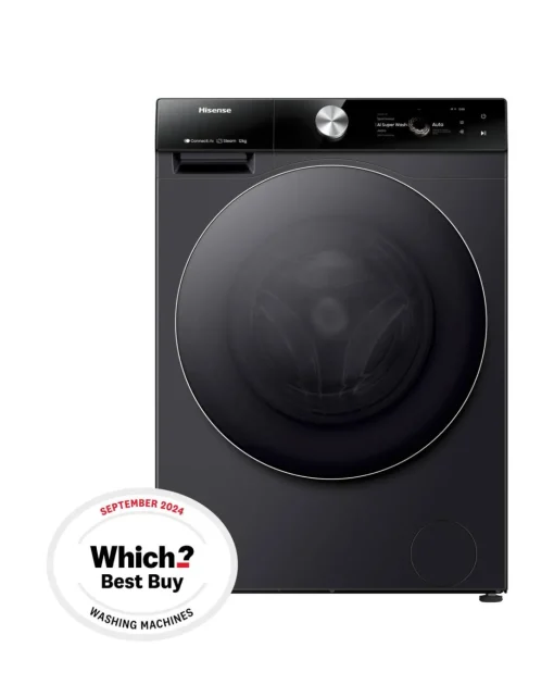 Hisense 7 Series WF7S1247BB 12kg Washing Machine - Black