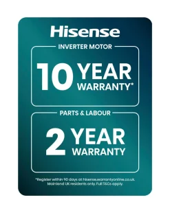 Hisense 7 Series WF7S1247BB 12kg Washing Machine - Black