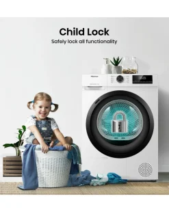 Hisense DH1Q802BW2 1 Series 8kg Heat Pump Dryer - White