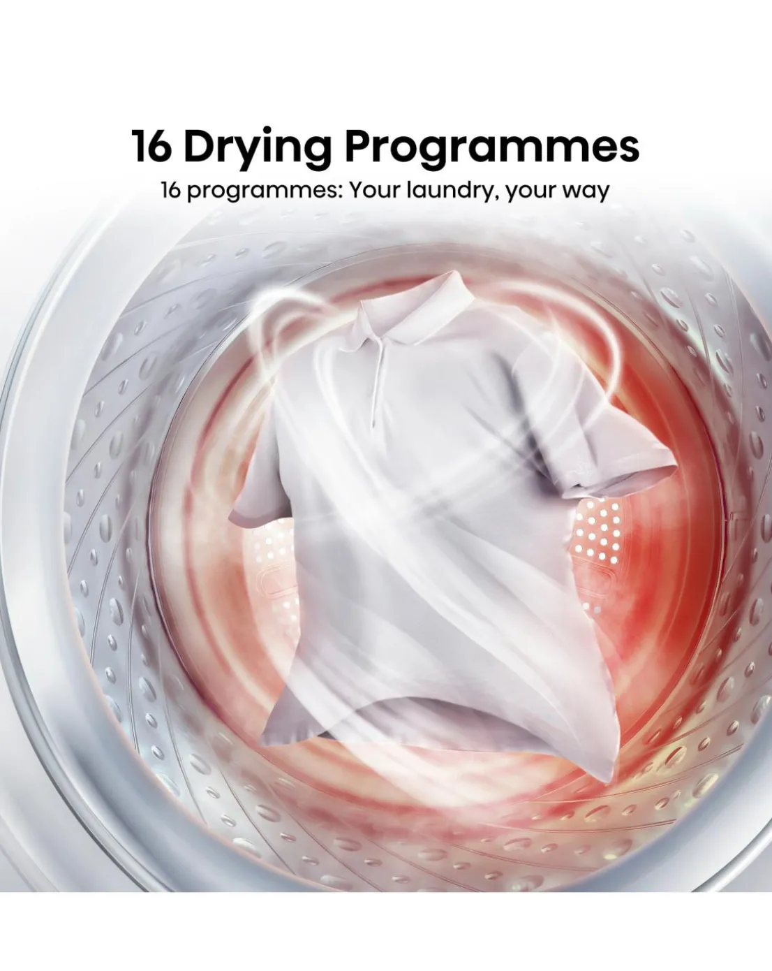 Hisense DH1Q802BW2 1 Series 8kg Heat Pump Dryer - White