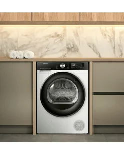 Hisense 3S Series DH3S902BW3 WiFi-enabled 9kg Heat Pump Tumble Dryer - White