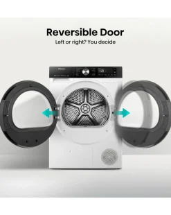 Hisense 3S Series DH3S802BW3 WiFi-enabled 8kg Heat Pump Tumble Dryer - White