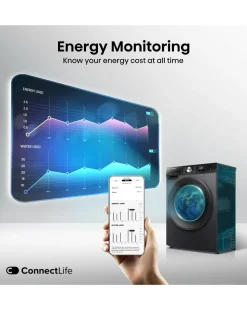 Hisense 3S Series WF3S1243BB3 12kg 1400 Spin Washing Machine - Black