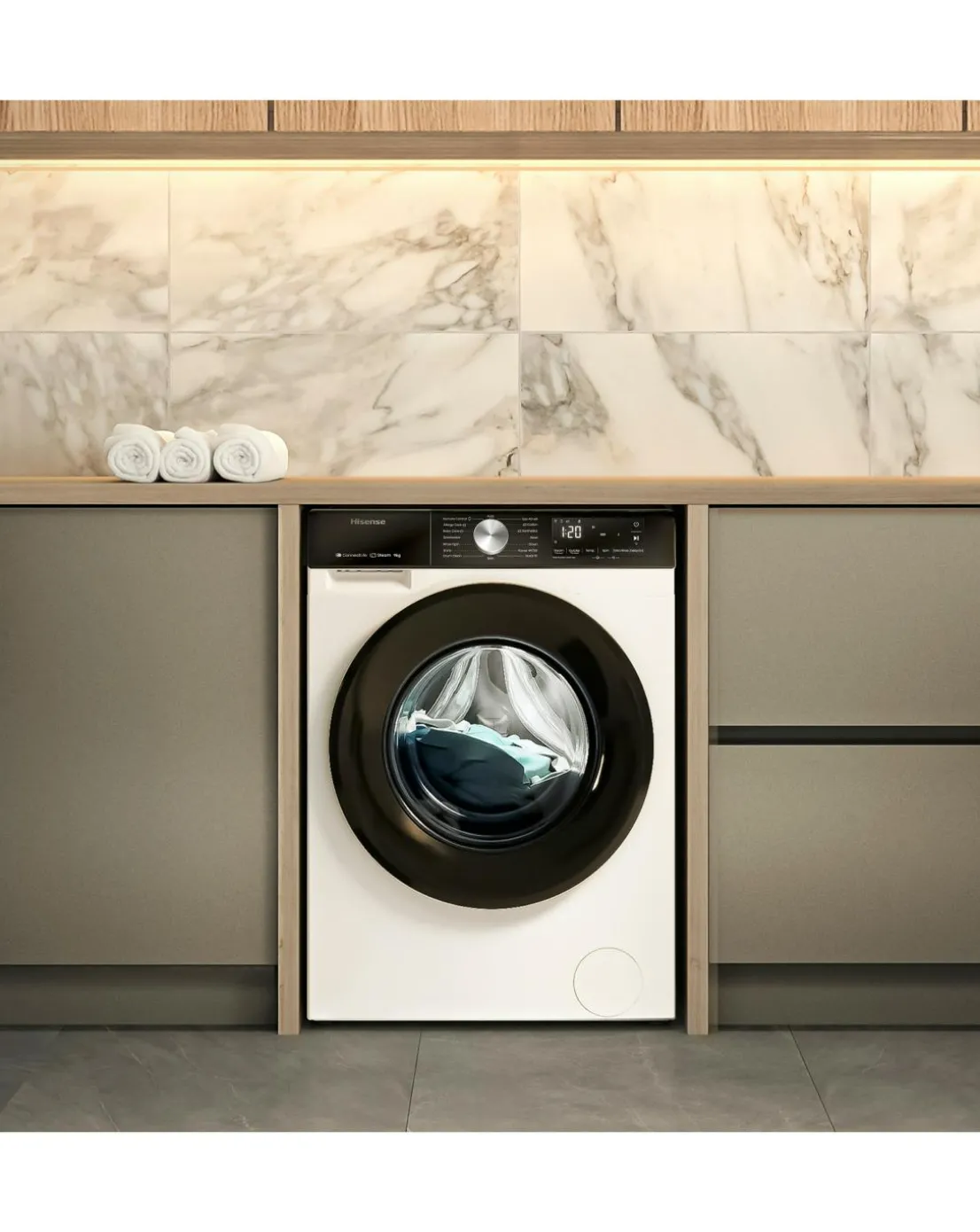 Hisense 3S Series WF3S9043BW3 9kg 1400 Spin Washing Machine - White