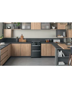 Hotpoint HDM67G9C2CB/UK 60cm Dual Fuel Double Cooker + Installation