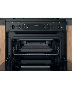 Hotpoint HDM67G0CCB/UK Gas Double Cooker - Black