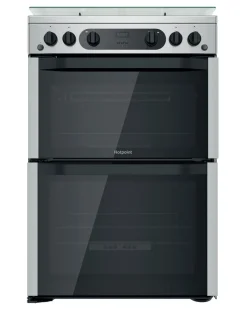 Hotpoint HDM67G0CCX/UK 60cm Gas Double Cooker + Installation