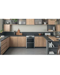 Hotpoint HDM67G0C2CX/UK 60cm Gas Double Cooker + INSTALLATION