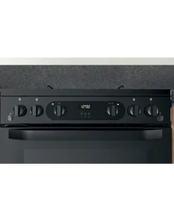 Hotpoint HDM67G0CMB/UK 60cm Gas Double Cooker + Installation