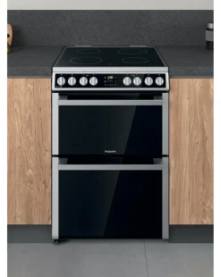 Hotpoint HDM67V8D2CX/UK 60cm Electric Double Cooker + Installation