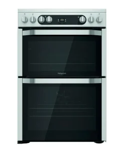 Hotpoint HD5V93CCW/UK Double Electric Cooker + Install
