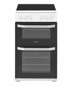 Hotpoint HD5V92KCW/UK Double Electric Cooker + Installation