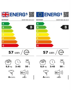 Hotpoint NSWM965CBSUKN, 9kg, 1600rpm Washing Machine - Black