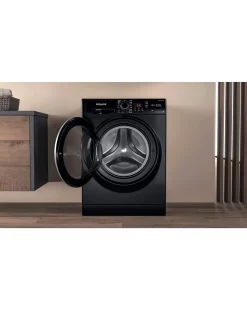 Hotpoint NSWM965CBSUKN, 9kg, 1600rpm Washing Machine - Black