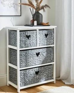 Hyacinth Hearts 2+2 Drawer Unit